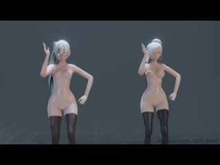 [blender mmd rwby] winter weiss - naughty